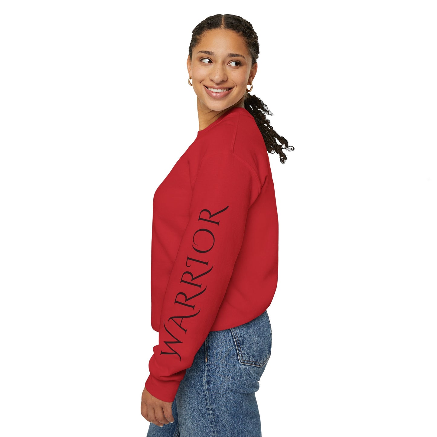 Prayer Warrior Crewneck Sweatshirt | Faith-Inspired Apparel, Inspirational Gift, Cozy Layer for Prayer, Unisex Sweatshirt