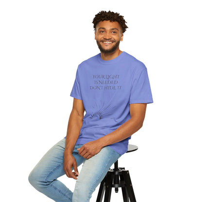 Inspirational Unisex T-shirt - Your Light is Needed, Empowering Affirmation Tee, Gift for Friends, Motivational Apparel, Everyday [...]