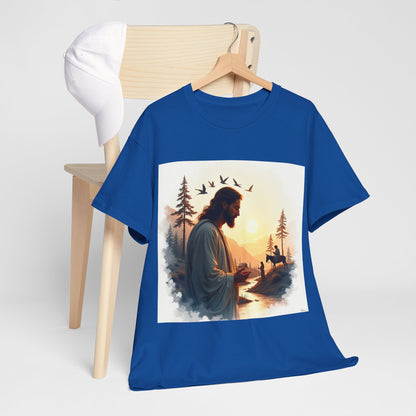 Christian Jesus Nature T-Shirt — Inspirational Faith Forest Graphic Tee