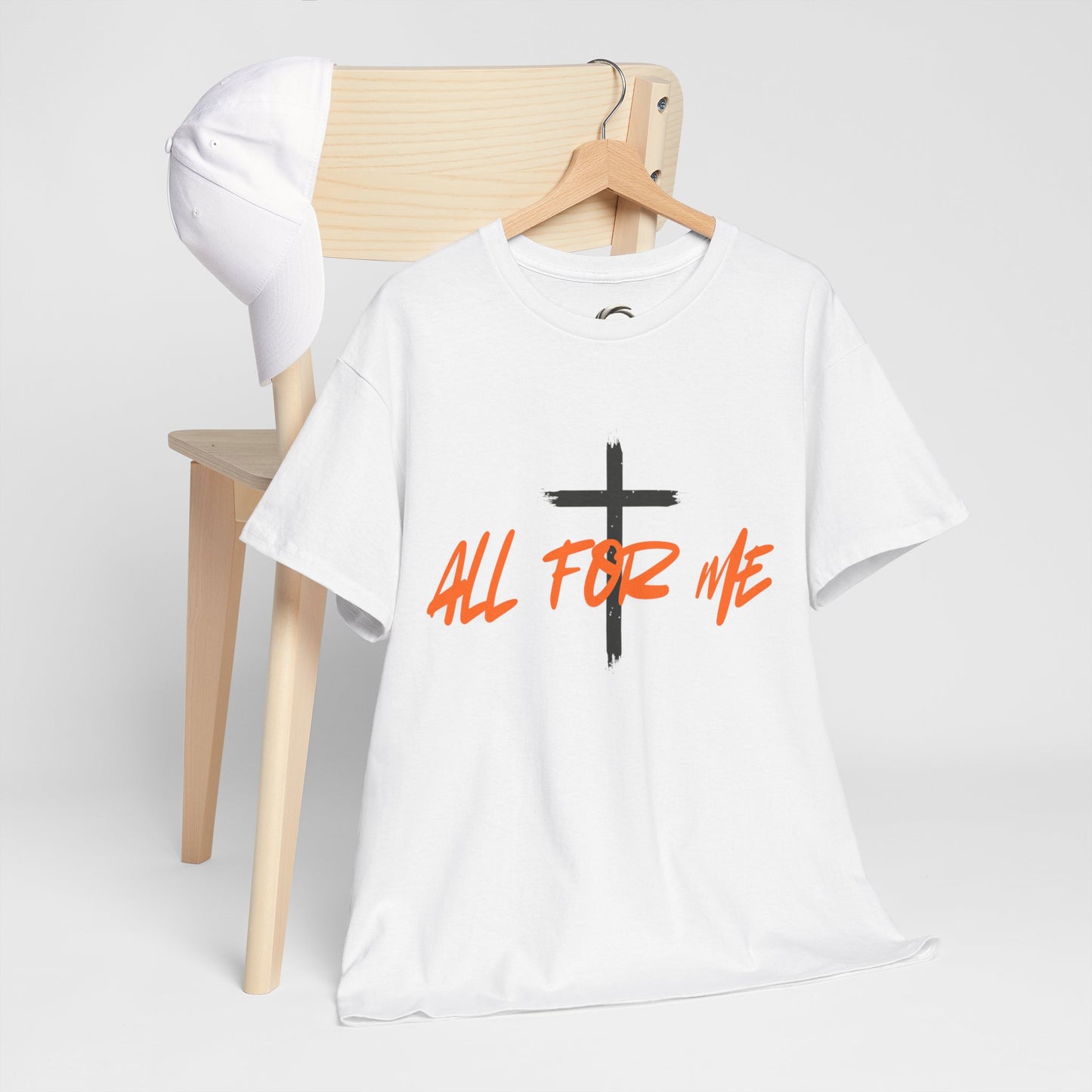All For Me" Faith Graphic TeeChristian Cross T-Shirt