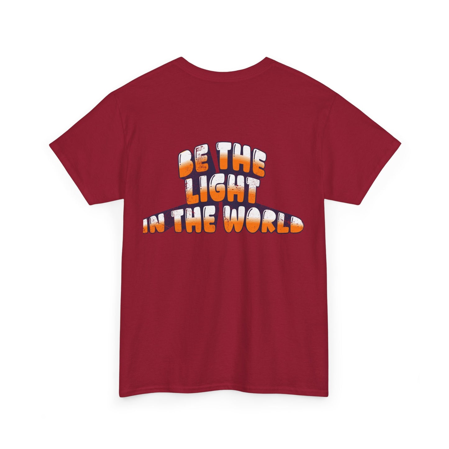 Be The Light in the World - T-Shirt Retro Bubble Graphic