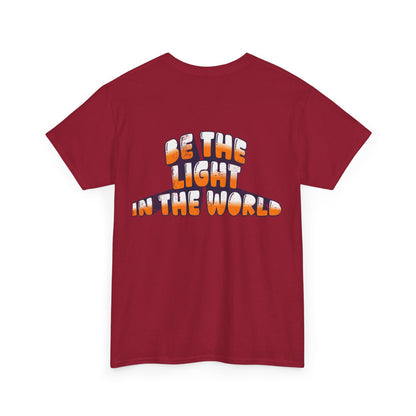 Be The Light in the World - T-Shirt Retro Bubble Graphic