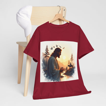 Christian Jesus Nature T-Shirt — Inspirational Faith Forest Graphic Tee