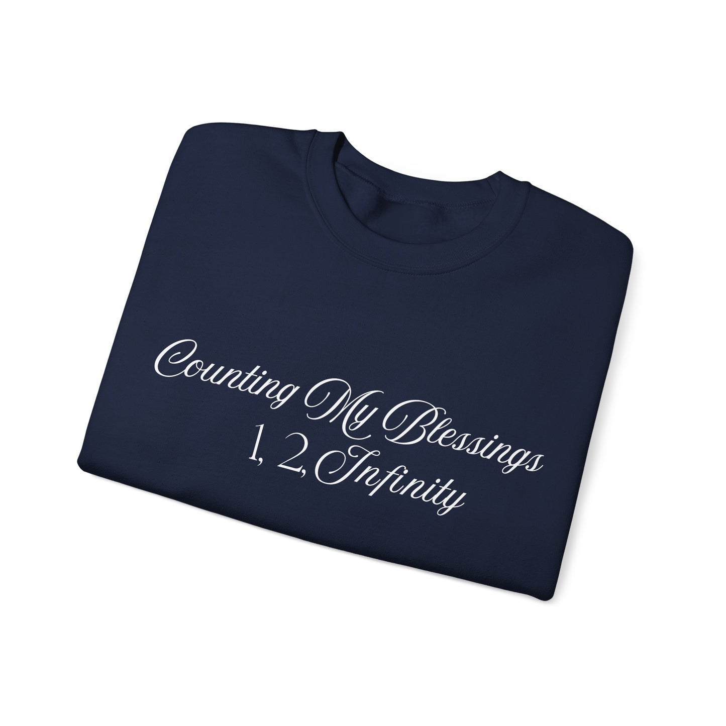 Counting My Blessings Sweatshirt, Cozy Unisex Crewneck, Inspirational Gift, Everyday Wear, Faith-Based Apparel, Perfect for Gratitude Days