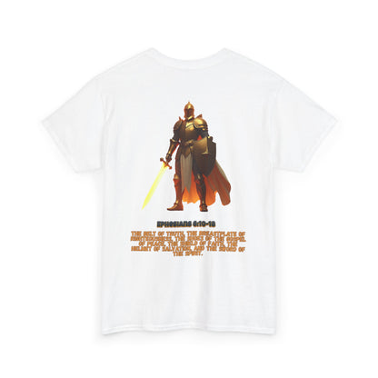 The Armor Of God - Knight Illustration Tee with Scripture Text (Ephesians 6:10-18)