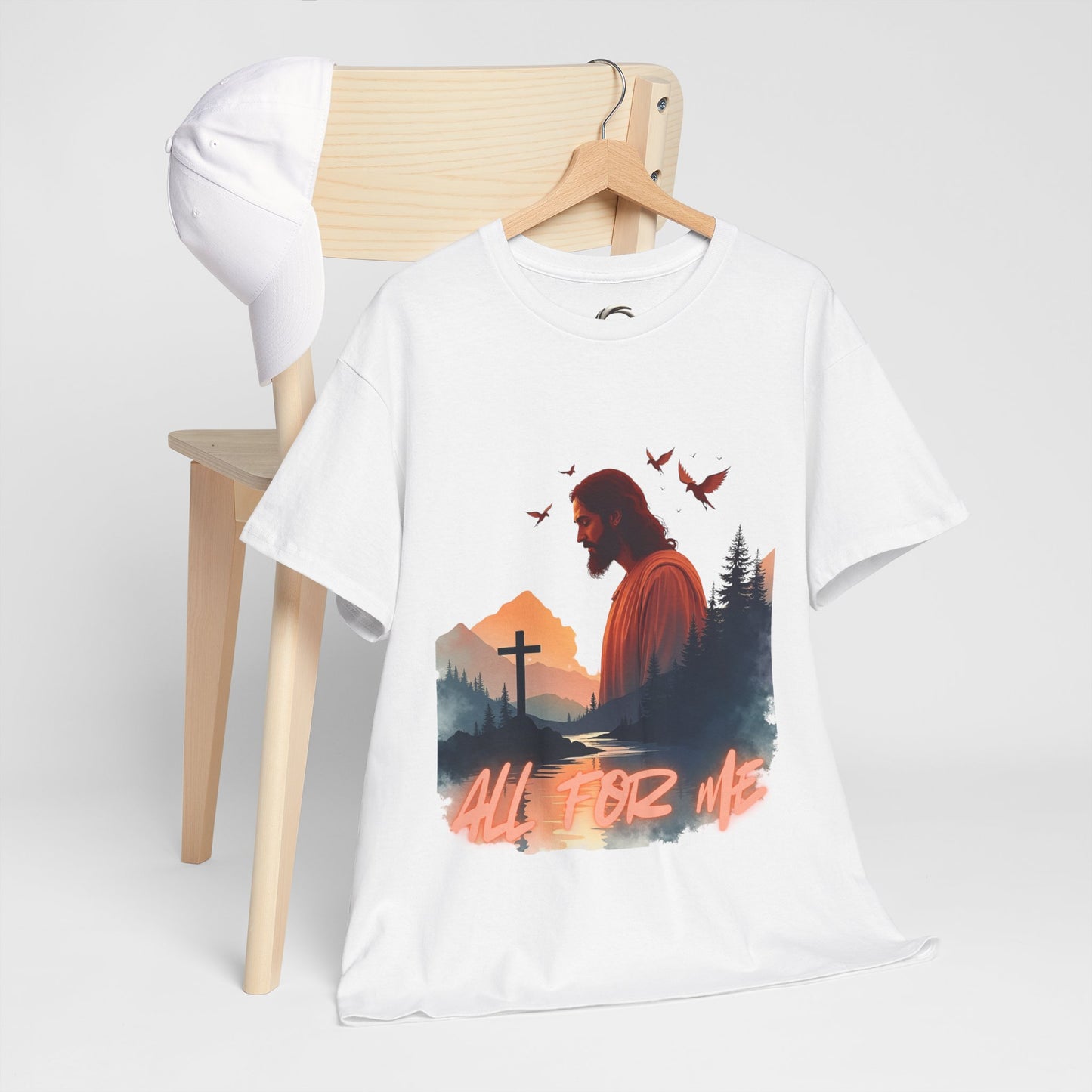 All For Me” Inspirational Faith T-Shirt Christian Jesus Cross Tee