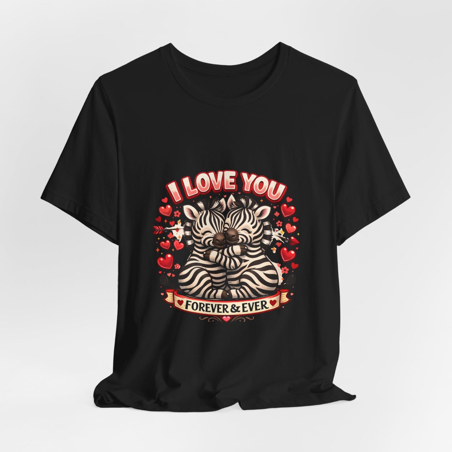 I Love You Forever & Ever Cat T‑Shirt — Cute Valentine’s Day Tee