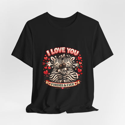 I Love You Forever & Ever Cat T‑Shirt — Cute Valentine’s Day Tee