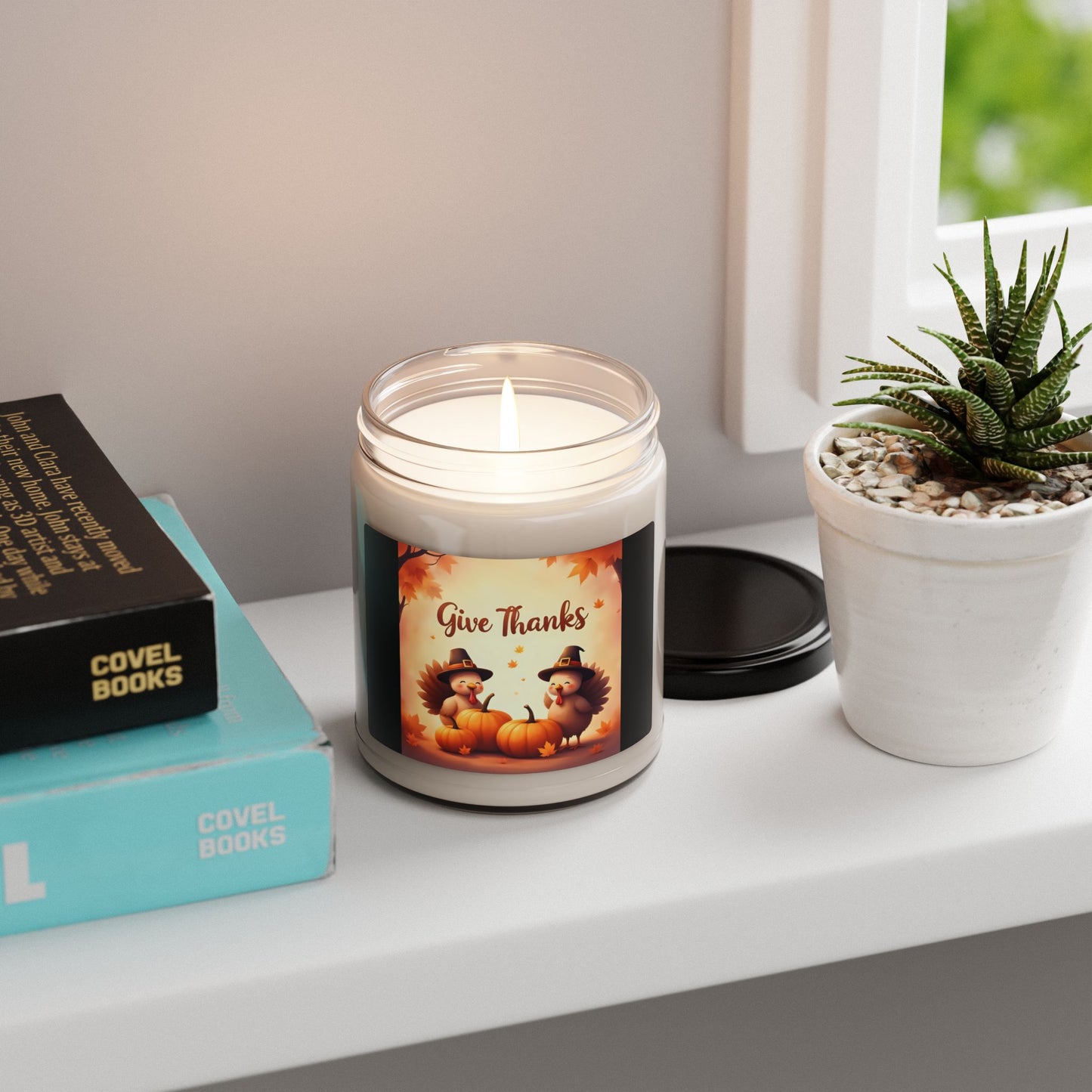 Thanksgiving Soy Candle, Fall Home Decor, Autumn Scented Candle, Cozy Gift for Her, Holiday Table Decoration