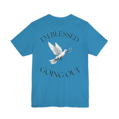 Blessed Message Unisex Tee, Spiritual Shirt, Faith-Based Apparel, Inspirational Gift, Everyday Comfort Wear