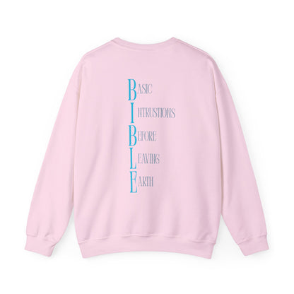 Unisex Bible Quote Sweatshirt - Cozy Crewneck, Perfect Gift for Faith Lovers, Inspirational Apparel for Celebrations